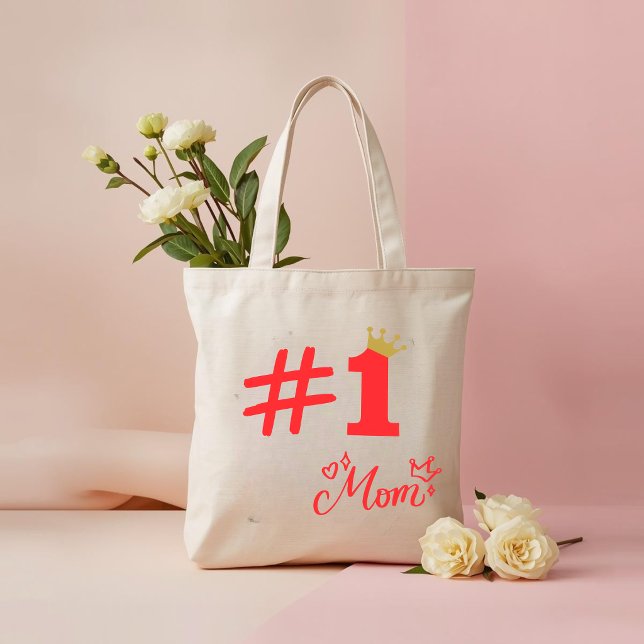 #1 Mum Love Personalised Tote Bag (Creator Uploaded)