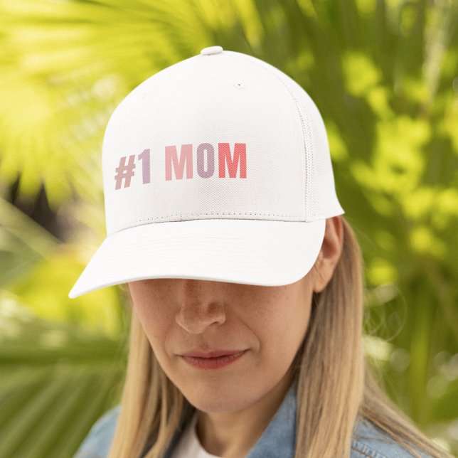 #1 Mum Retro Pink Trucker Hat | Best Mum Ever Gift (Creator Uploaded)