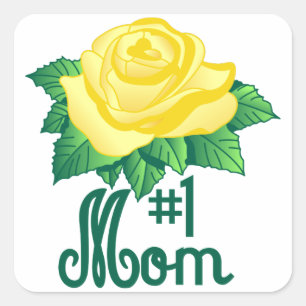 #1 Mum Square Sticker