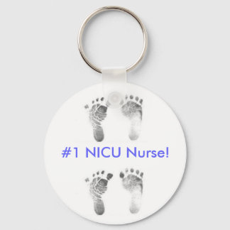 #1 NICU Nurse! (blue) Key Ring
