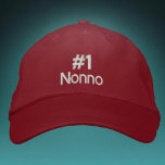 #1 Nonno  - add name Custom Baseball Cap<br><div class="desc">#1 Nonno Text Design in Italian Celebrate your Nonno with this stylish #1 Nonno Basic Adjustable cap - Show him he's the best with this thoughtful and practical gift, perfect for any occasion. The embroidered design adds a high-quality touch, while the cap ensures a comfortable and snug fit. Ideal for...</div>