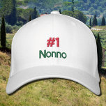 #1 Nonno Custom Baseball Cap<br><div class="desc">#1 Nonno  text design in  Italian . It  means number one Granddad . It comes in red,  white and green .Great gift for  your  Nonno .Design by Alma Wad . T</div>