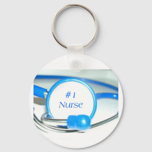 #1 Nurse Keychain