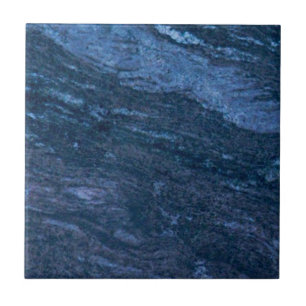 1 of 2 Rich Blue Faux Granite Repro Field Wall Tile