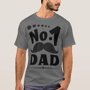 1 Papa Dad Funny Beard Mens Best Father T-Shirt