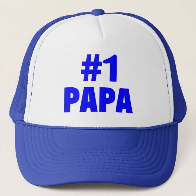 #1 Papa Trucker Hat (Front)