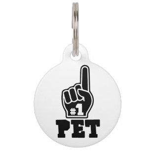 #1 Pet Best Pet Ever Dog Lover Art Pet Lover Art Pet Tag