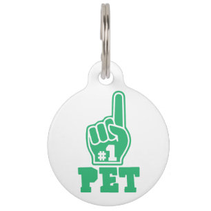#1 Pet Best Pet Ever Dog Lover Art Pet Lover Art Pet Tag