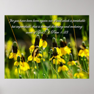 1 Peter 1:23 Inspirational Poster