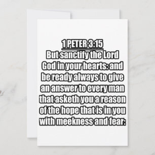 1 Peter 3:15 KJV Bible Verse Invitation