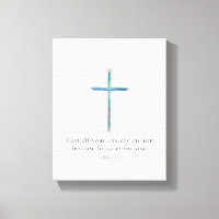 1 Peter 5:7 Minimalist Cross