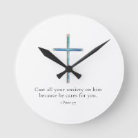 1 Peter 5:7 Minimalist Cross