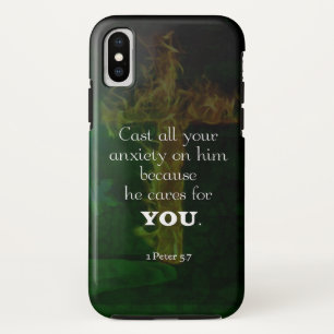 1 Peter 5:7 Uplifting Bible Verses Quote Case-Mate iPhone Case