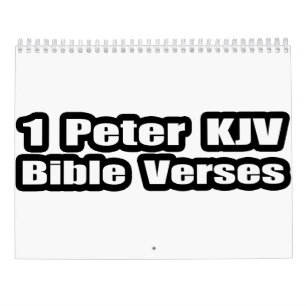 1 Peter KJV Bible Verses Quotes Calendar