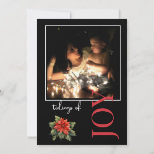 1 PHOTO CHRISTMAS CARD Tidings of Joy