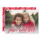 1 Photo Christmas Script Red Damask Peace