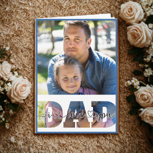 1 Photo I Love You Dad Father's Day Card