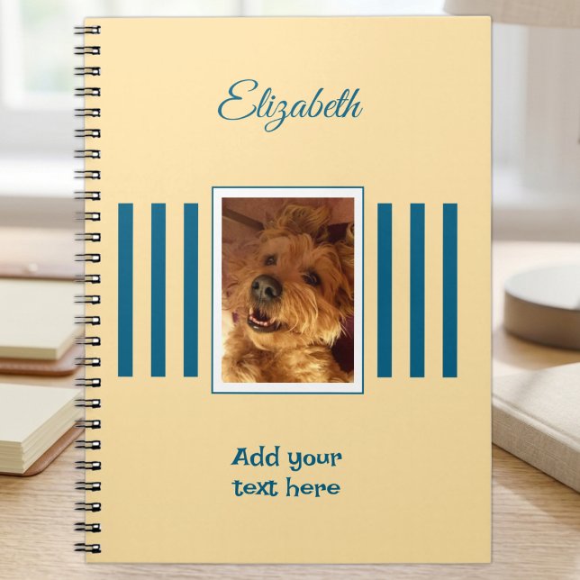 1 photo name text peach blue notebook (Creator Uploaded)