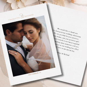 1 Photo, Rose-Gold-Foil, THANK YOU!