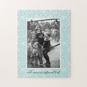 1 Photo with Farmhouse Tile Pattern and Text Jigsaw Puzzle