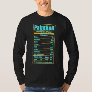 1 Player Paintball Dye Speedball Recreational Acti T-Shirt