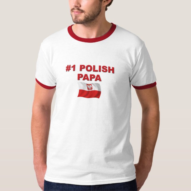 #1 Polish Papa T-Shirt (Front)