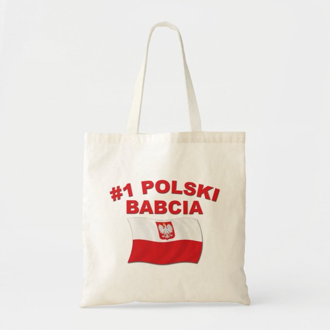 #1 Polski Babcia Tote Bag (Front)