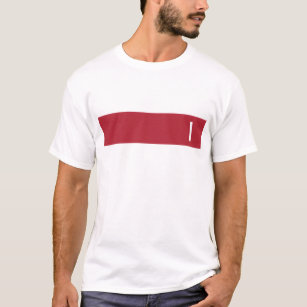 #1 Red Stripe T-Shirt