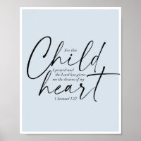 1 Samuel 1:27 Dual Fonts Blue Background