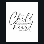 1 Samuel 1:27 Dual Fonts Poster<br><div class="desc">For This Child I Have Prayed and the Lord Has Given Me the Desires of My Heart. -1 Samuel 1:27 Dual Fonts</div>