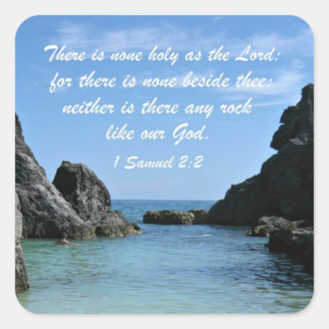 1 Samuel 2:2 Square Sticker (Front)