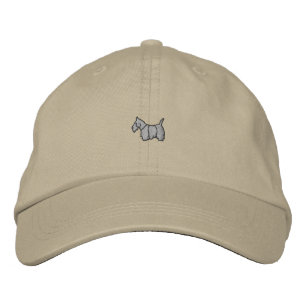 1" Scotty Dog Embroidered Hat