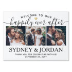 1 Sided Happily Ever After 3 Photo Wedding Yard