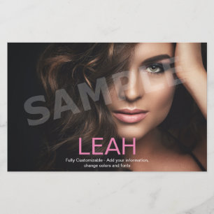 1 sided Model Headshot Card