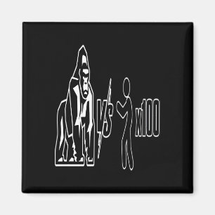 1 Silverback Gorilla vs 100 Humans_3 Magnet