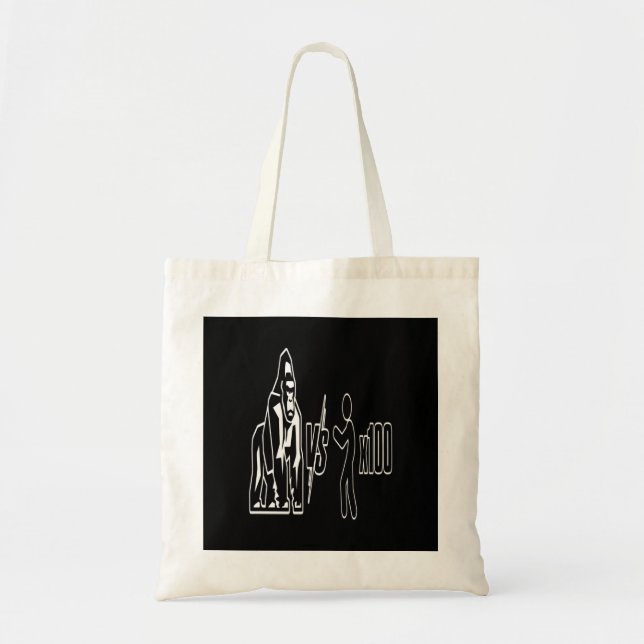 1 Silverback Gorilla vs 100 Humans_3 Tote Bag (Front)