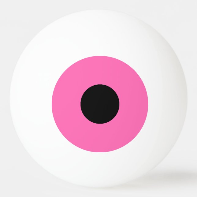 1 Star Ping Pong Ball – Pink and Black. (Back)