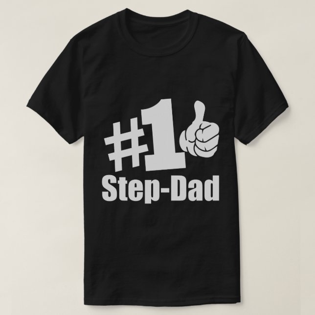 #1 Step-dad T-Shirt (Design Front)
