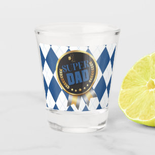 #1 Super Dad– Happy Father’s Day Shot Glass