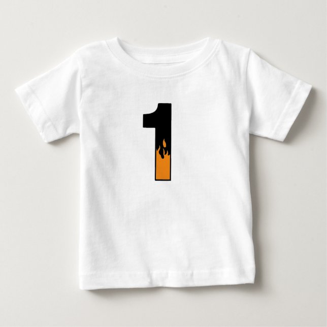 #1 T-shirt for One Year Old Baby (Front)