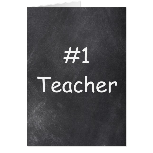 #1 Teacher Chalkboard Design (Front)