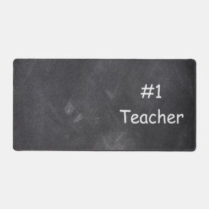 #1 Teacher Chalkboard Design Class Decoration Desk Mat