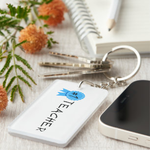 #1 Teacher Key Ring
