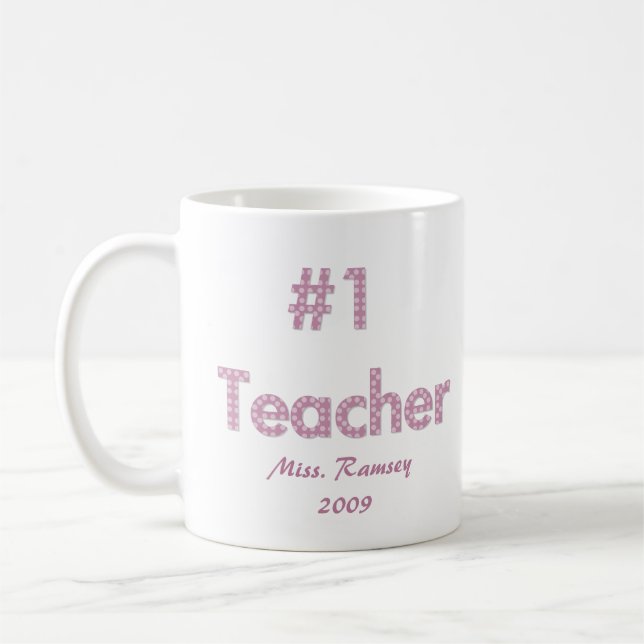 #1 Teacher Mug (Left)