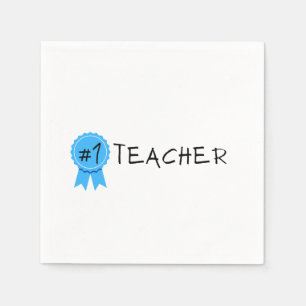 #1 Teacher Napkin