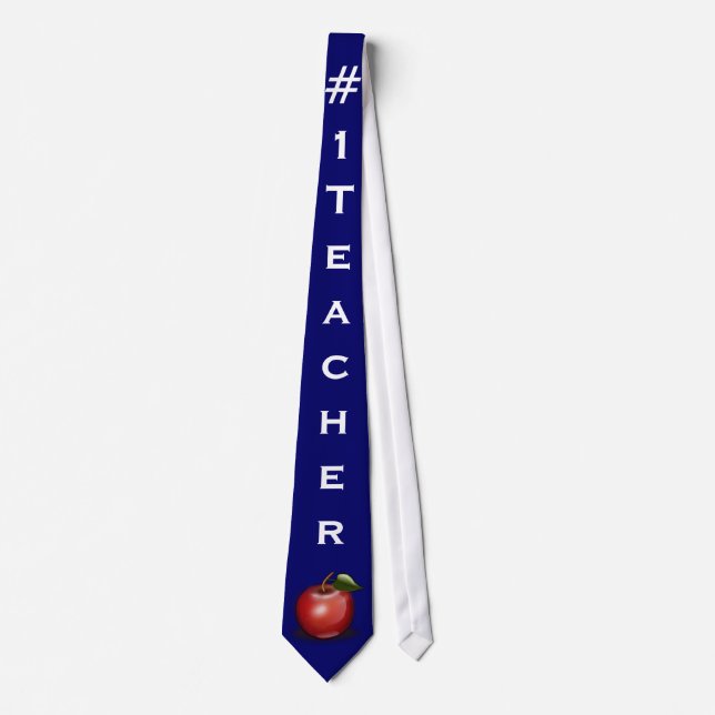 #1 Teacher Tie (Front)
