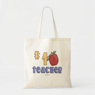 #1 Teacher Tote Bag