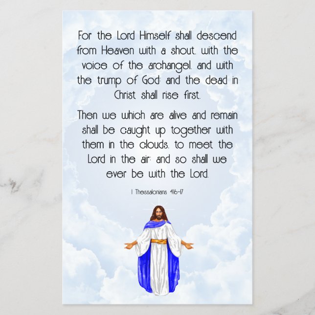 1 Thessalonians 4:16-17  Flyer (Front)