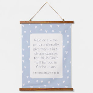 1 Thessalonians 5:16-18 Bible Verse Rejoice Always Hanging Tapestry