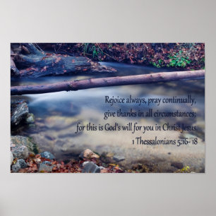 1 Thessalonians 5: 16- 18 Poster